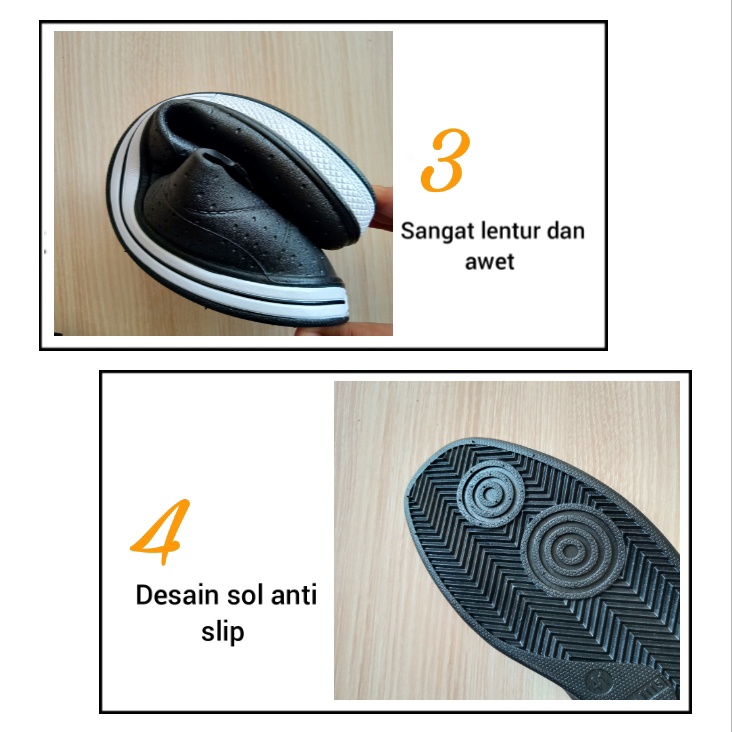 gos ATT SAF 1115 SEPATU SANKYO Slip on Sepatu Pria Karet Casual Empuk Tidak Lecet Ringan Tanpa Tali