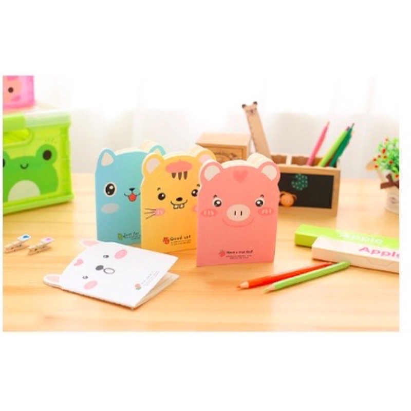 Note Book Mini Cute Animal Berkuping Buku Tulis Mini Notes Notepad Karakter Beruang