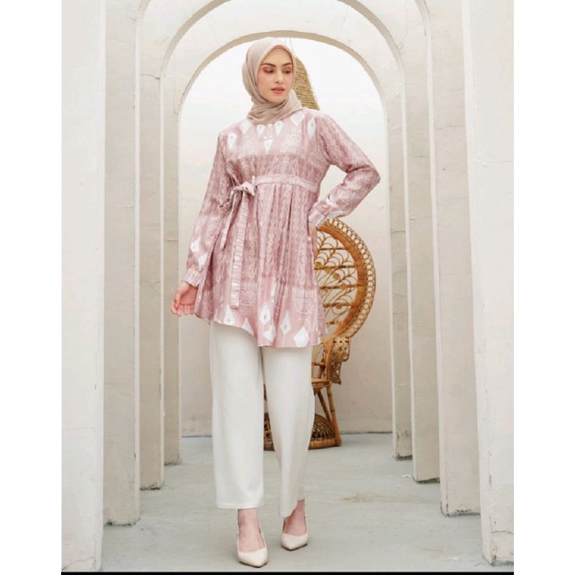 Tunik | Tunik Dior silk | Tunik kekinian | Tunik kantor | kemeja wanita