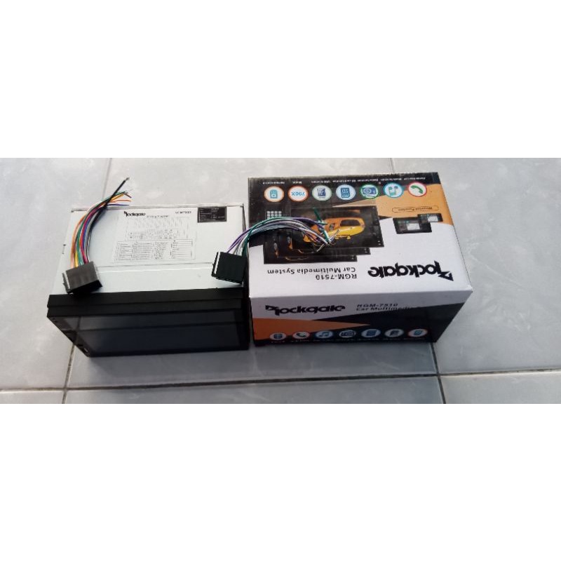 Tape Mobil Doble din Rockgate RGM 7510 Car Multimedia System 7 inchi Layar Sentuh second / Bekas