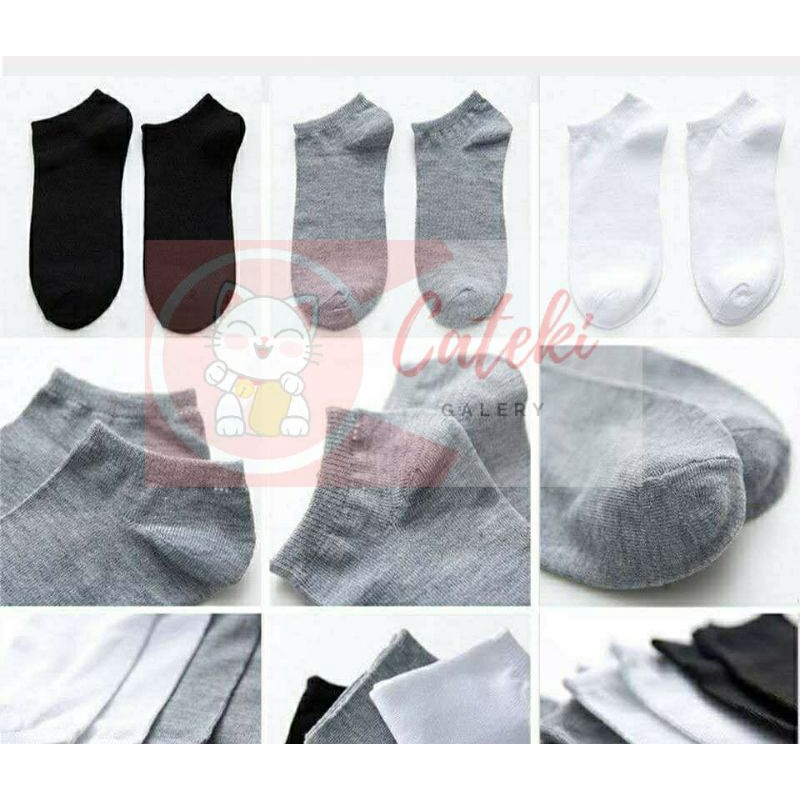 [CTK] PROMO Kaos Kaki Pendek Motif Polos Kaos Kaki Fashion Semata Kaki Ankle Sock PROMO