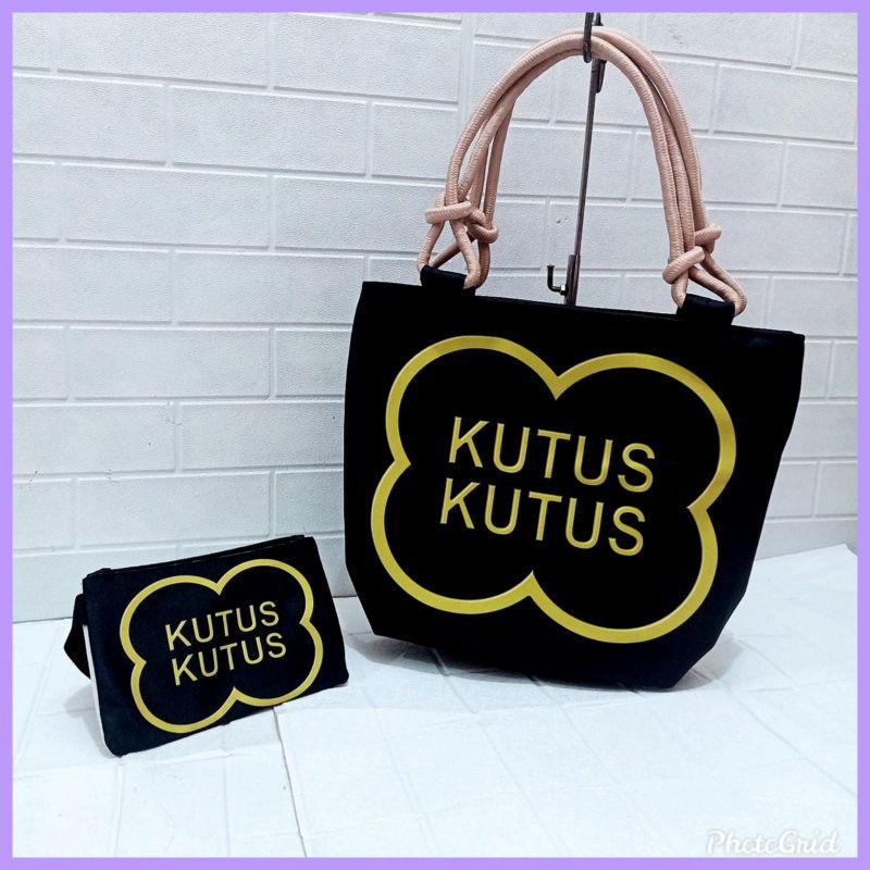 Totebag Kutus Kutus/ Tas Tote printing tali sumbu by zellshop