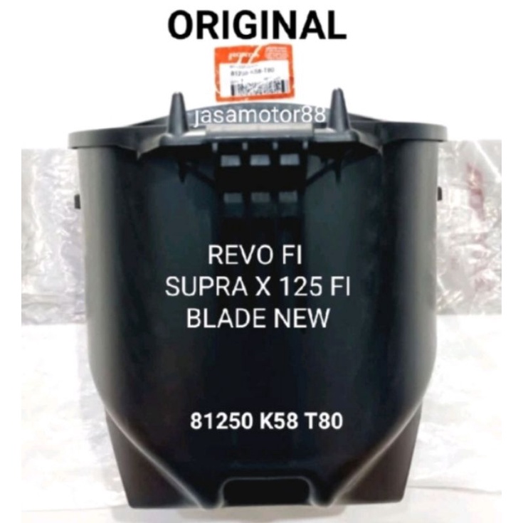BOX BOKS BAGASI JOK SADEL REVO FI SUPRA X 125 FI BLADE ORIGINAL