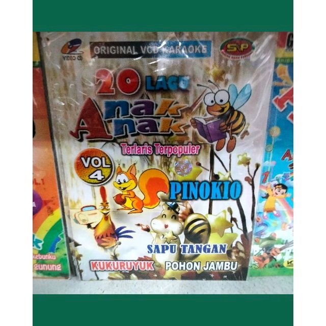 kaset original VCD 20 lagu anak anak terpopuler