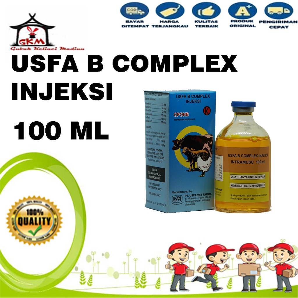 Vitamin B-COMPLEX Vitamin Hewan 100ml