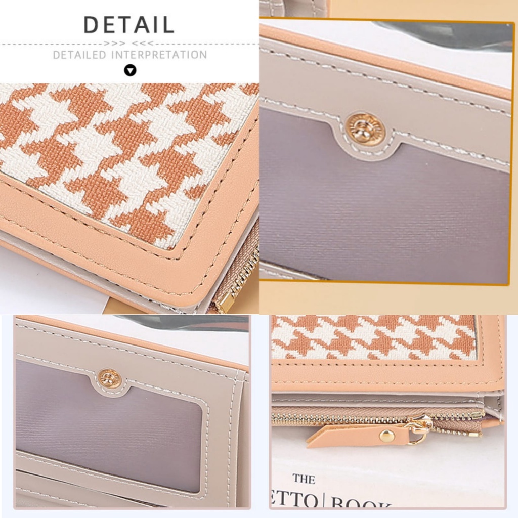 DOMPET LIPAT WANITA KECIL BAELLERRY REMAJA FASHION ORIGINAL KULIT APRICOT UNITA WA613C3 CEWEK KEKINIAN IMPORT MINI SLOT KARTU RESLETING UANG KOIN KOREA BATAM MURAH SIMPLE LUCU