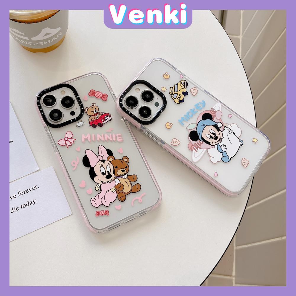 Case iPhone 14 Pro Max Thickened Silicone Soft Case Clear Cute Cartoon Mouse Shockproof Camera Protection Compatible For iPhone 13 12 11 Pro Max XR XS 6 6S 7 8 Plus