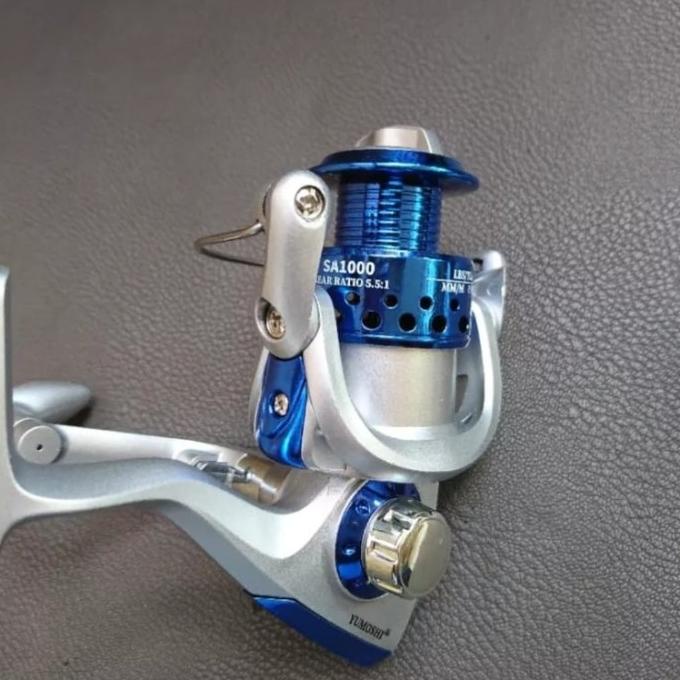 Reel Mini Yumoshi SA1000 Reel Metal Spinning 1000 Bearing 12 Silver