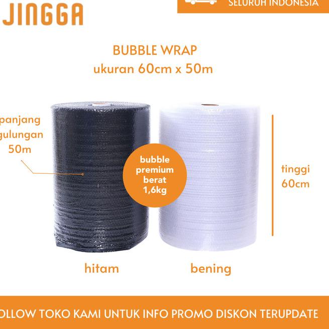 

Bubble Wrap Hitam (60cm x 50m)