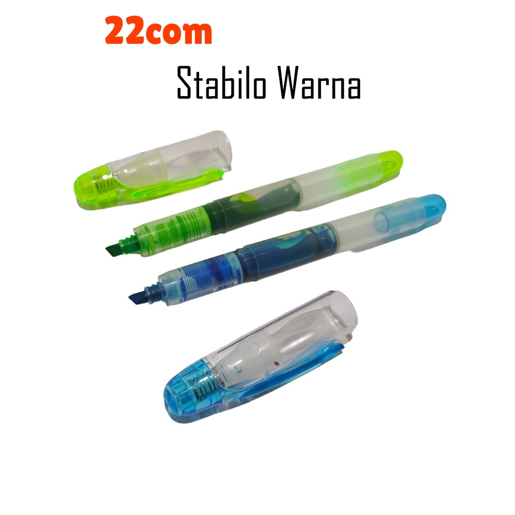 

Highlighter Stabilo Warna Biru Hijau Alat Tulis