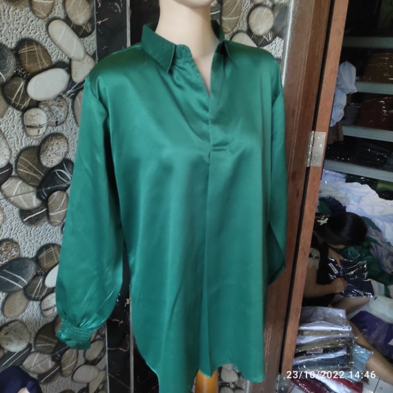 Ruby Top Satin Kemeja blouse satin