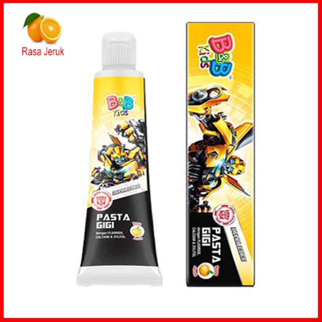 Jual B&B Kids Tootpaste Bumblebee Orange 50g | Shopee Indonesia