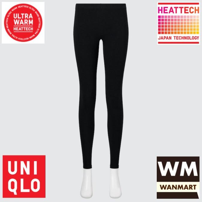 UNIQLO Celana Long John Wanita Heattech Ultra Warm Longjohn Black