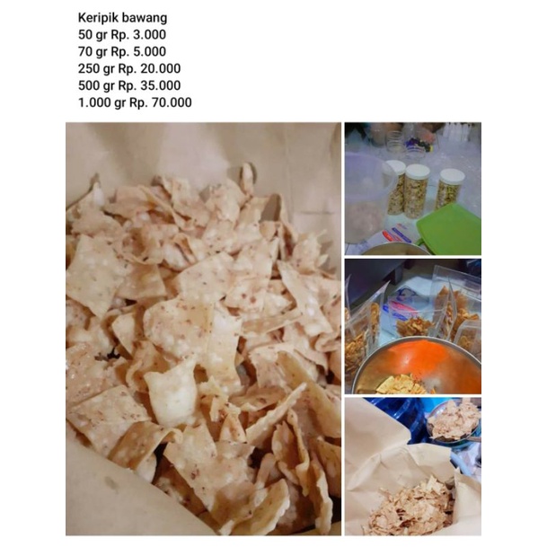 

KERIPIK BAWANG MURAH 1Kg