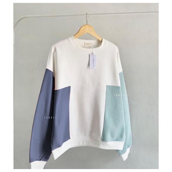 FUZI COMBIE SWEATER THREE COLOUR WANITA BAHAN FLECEE