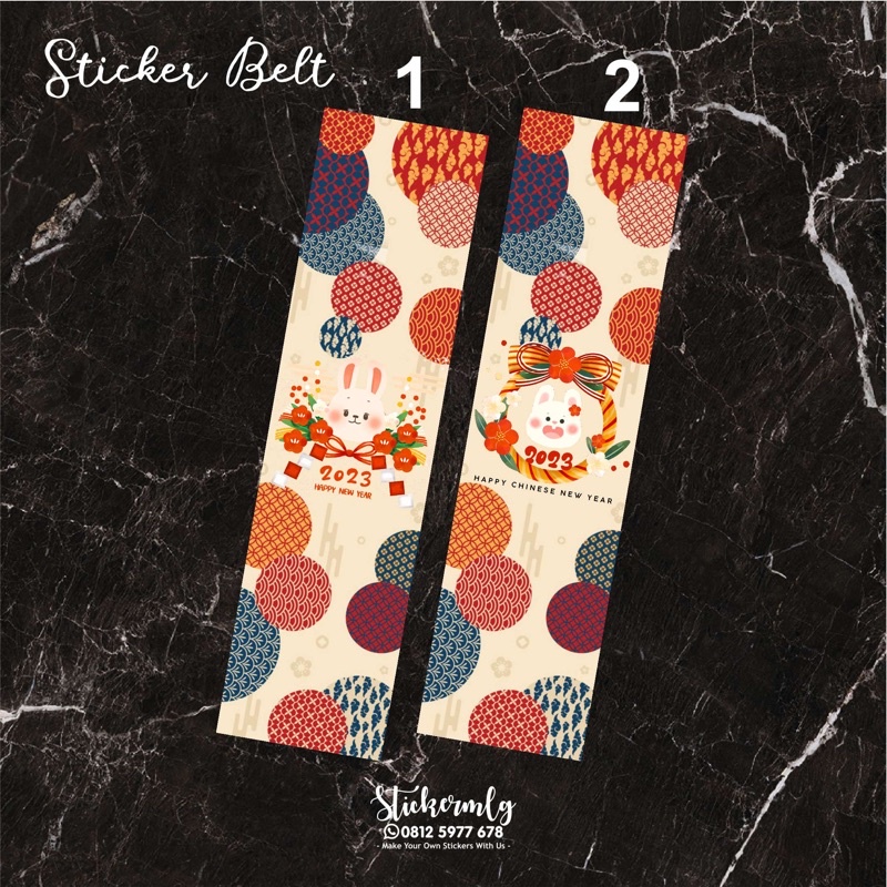 

STICKER SEAL / SEGEL / BELT GREETING IMLEK 2023 CNY CHINESE NEW YEAR #20