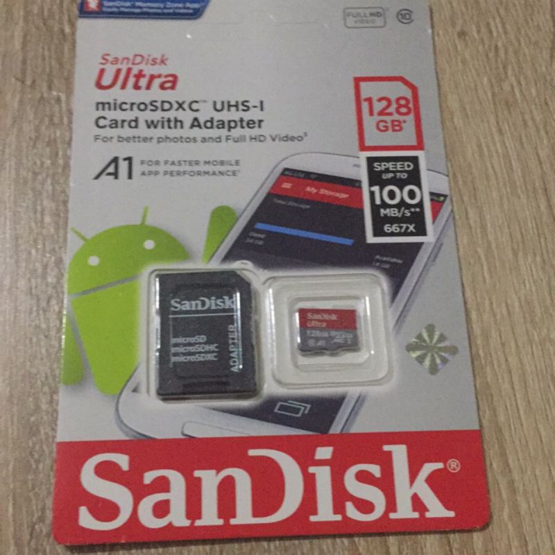 memory sandisk ultra 128gb