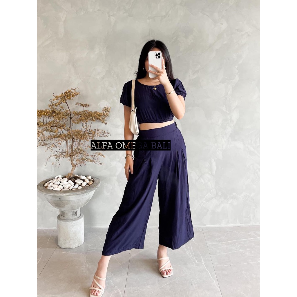 ALFA One Set Crop Baloon Wanita Fit XL