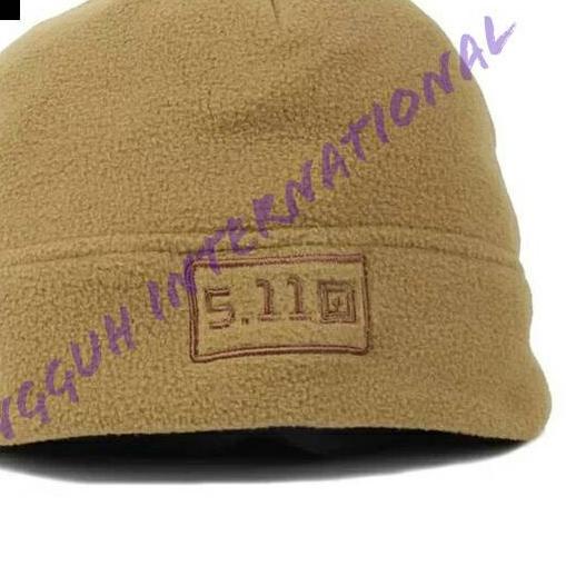 Topi Kupluk 5.11 Import; Tutup Kepala Kerpus Gunung Hangat 511 Boonie - Hitam