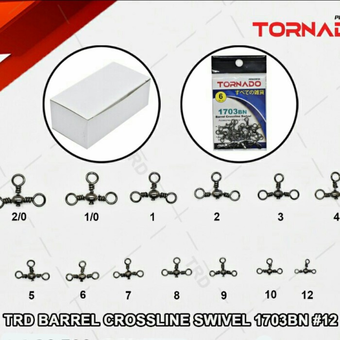 Umpan Pancing Kili Kili Cabang 3 Swivel Laut Tornado Nomer Kecil