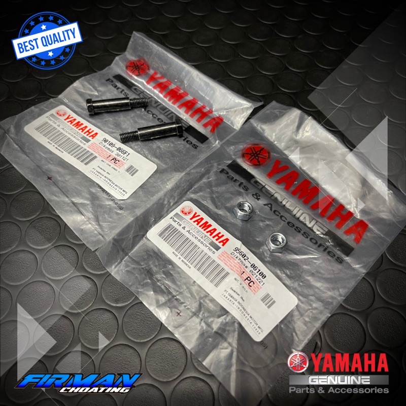 baut mur tojosan step footstep belakang rx king f1zr force one original (sepaket) 90109-066F1 95602-06100