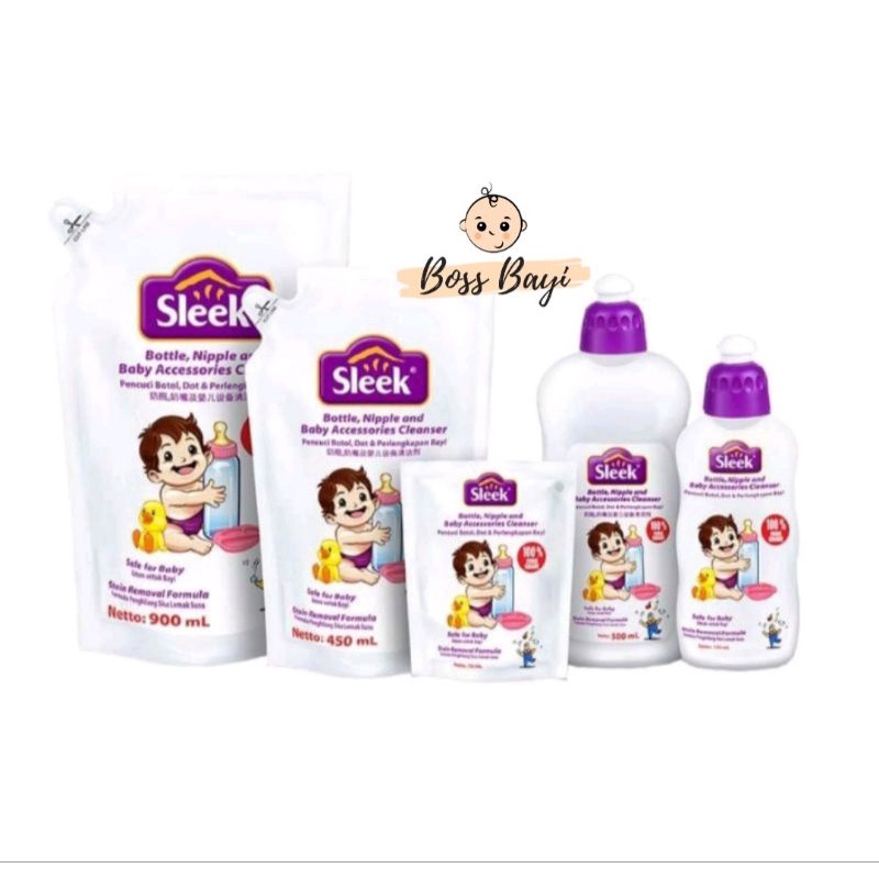 SLEEK Baby Bottle, Nipple, Accessories Cleanser / Pembersih Botol Bayi