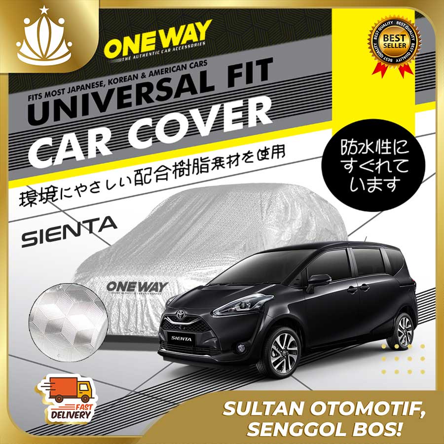 Body Cover Sarung Mobil SIENTA Waterproof 3 LAYER TEBAL Deluxe Anti Air