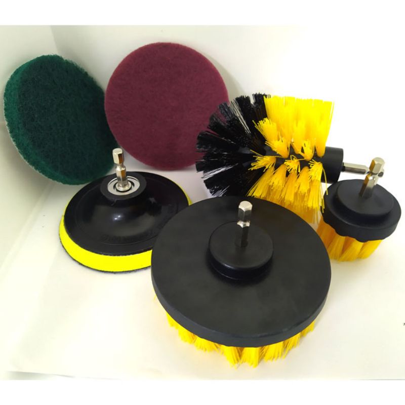 Mata Bor Sikat Elektrik 6 PCS Kepala Sikat Bor Elektrik Power Cleaning Brush Head 6 PCS