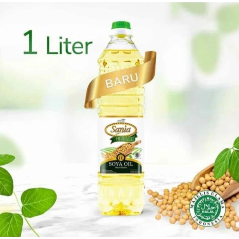 

sania royale minyak goreng soya 1 liter botol