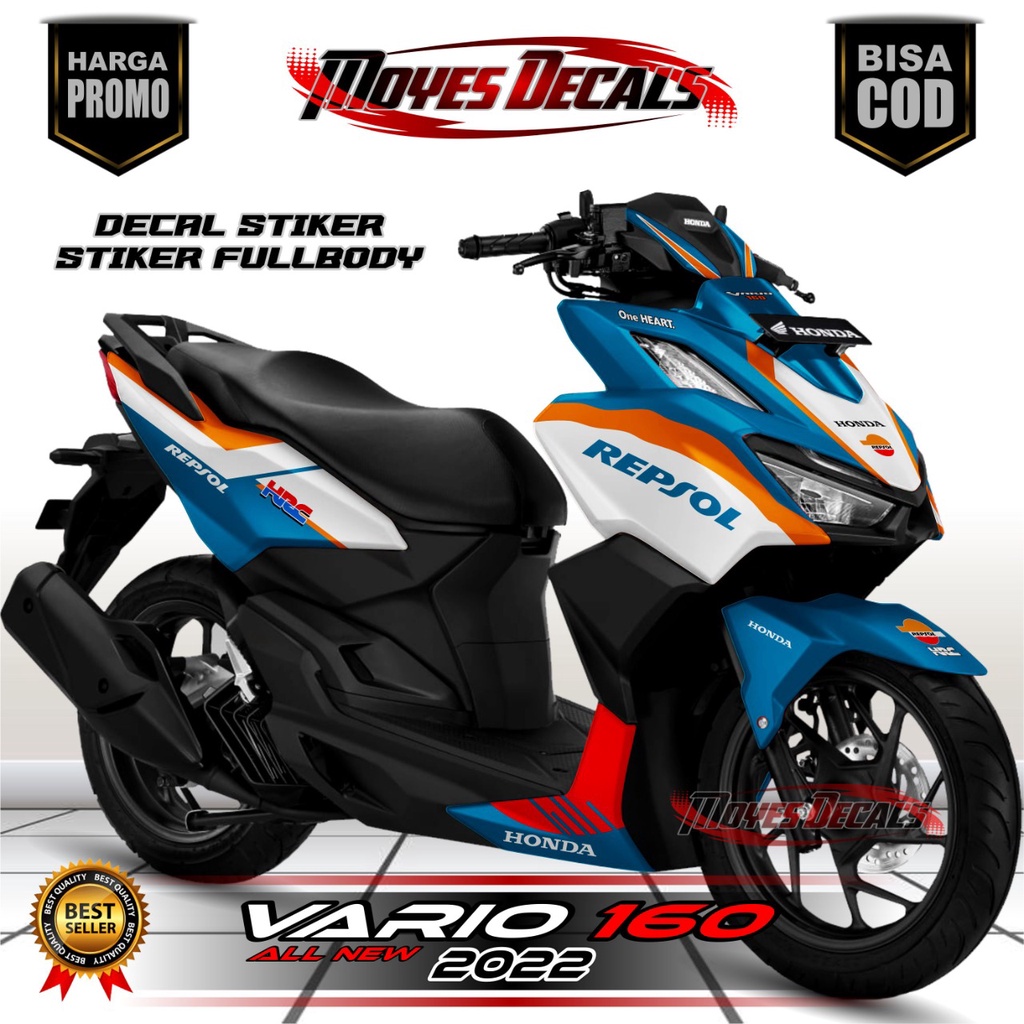 Decal Stiker Vario New Vario 160 Fulbody Stiker Honda Vario 160 Fullbody Motif Repsol Honda Racing T