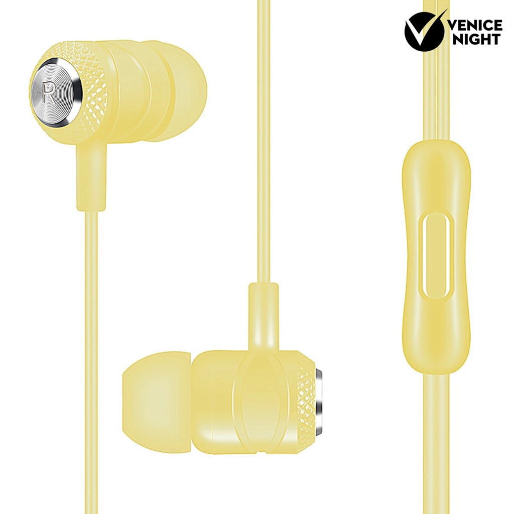 (VNEP) (Berkabel) Universal In-ear Cord Music Subwoofer Earphone untuk Smart Phone Komputer Tablet