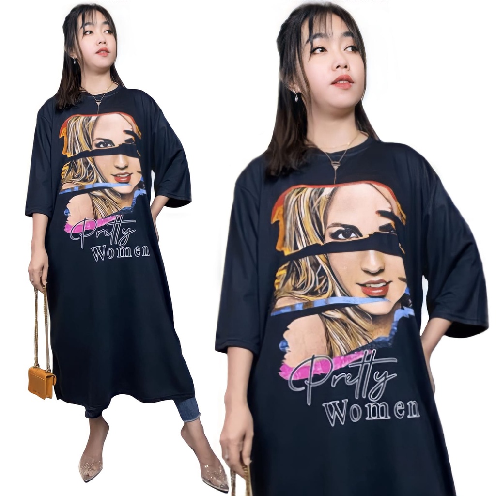 ETTY TUNIK MIDI OVERSIZE WANITA LD 120