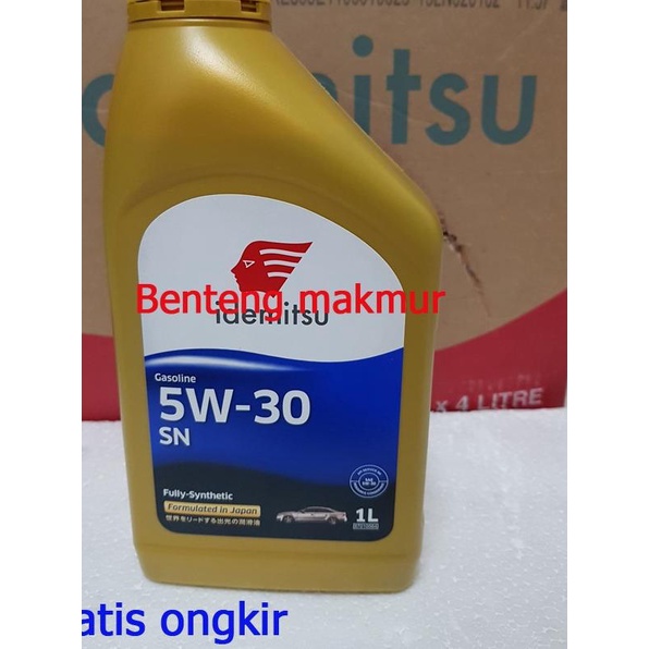 oli mesin gasoline 5w30 full synthetic idemitsu