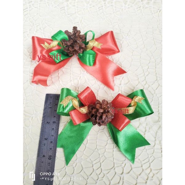 

pita jadi/pita hias/pita natal/pita hampers/pita parcel natal/Christmas ribbon