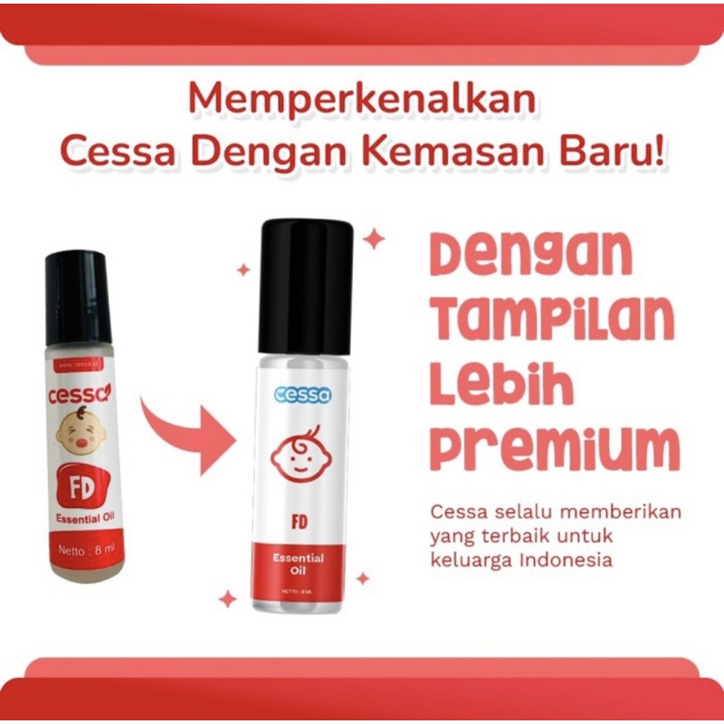 Cessa fever roll on 8 ml ( essential oil menurunkan demam )