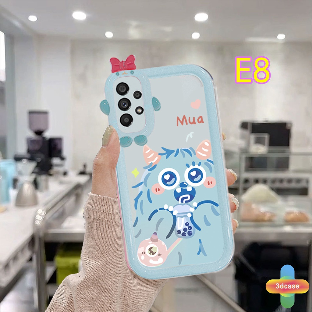 Soft Case TPU Motif Unicorn Untuk Samsung A13 A23 A32 A52 A12 A03 A51 A22 M22 M32 A04S M23 A03S A50 A02S A20 A50S A30 M12 Cartoon Little Monster Lens Couples Case