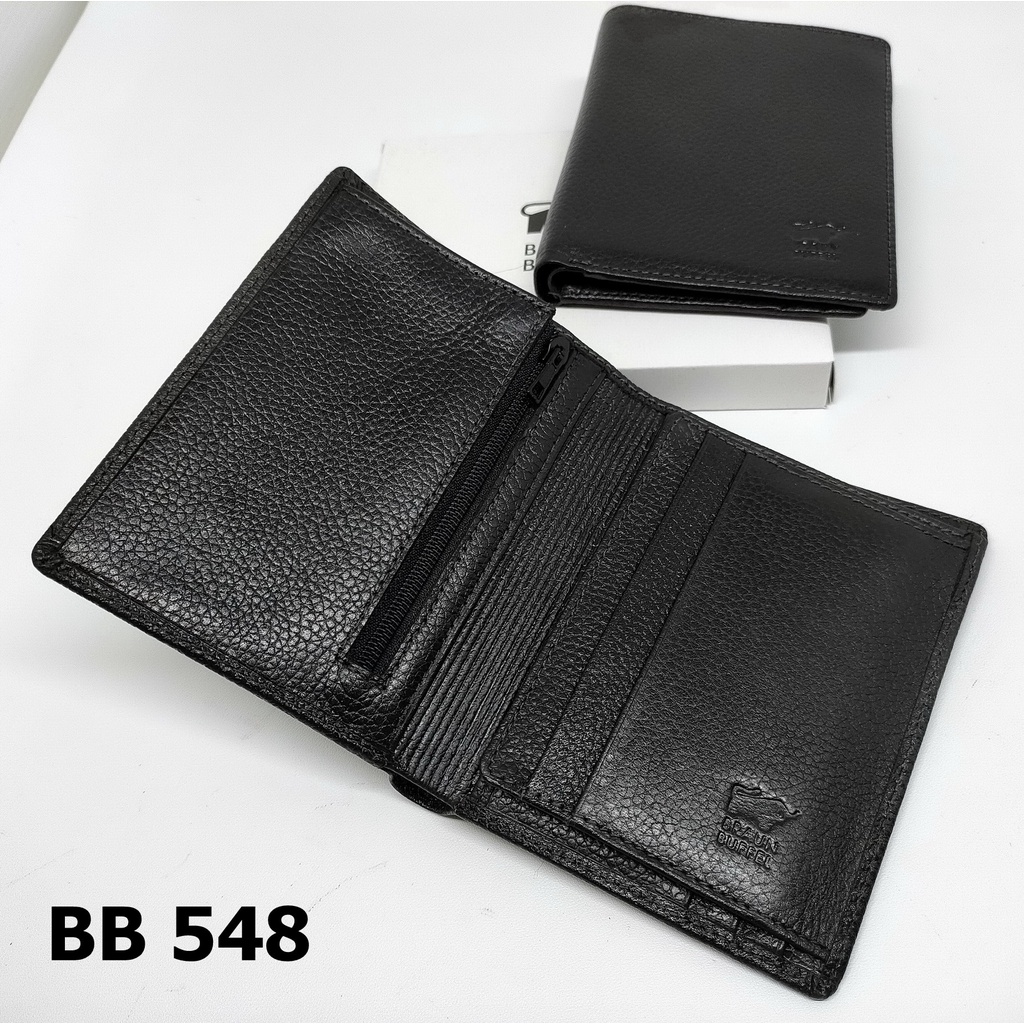 DOMPET PRIA KULIT IMPORT BRAUN BUFFEL BB 548 &amp; 7548 MODEL TEGAK BERDIRI