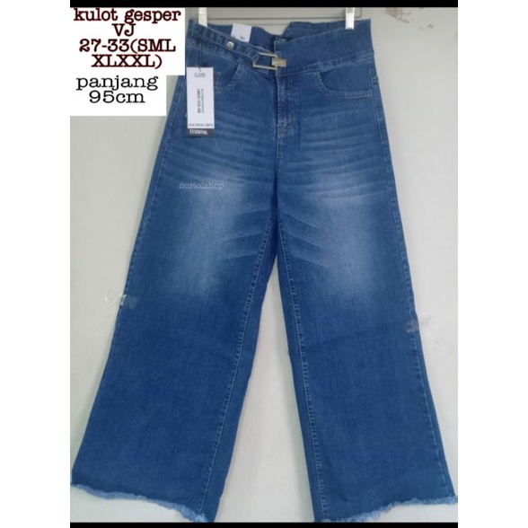 Ez.Q - KULOT JEANS GESPER ORIGINAL VJ JEANS IMPORT