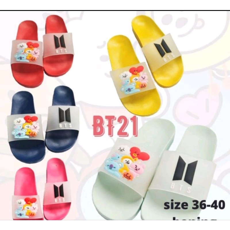 sandal bt21 / sendal bts tambahan isi hampers