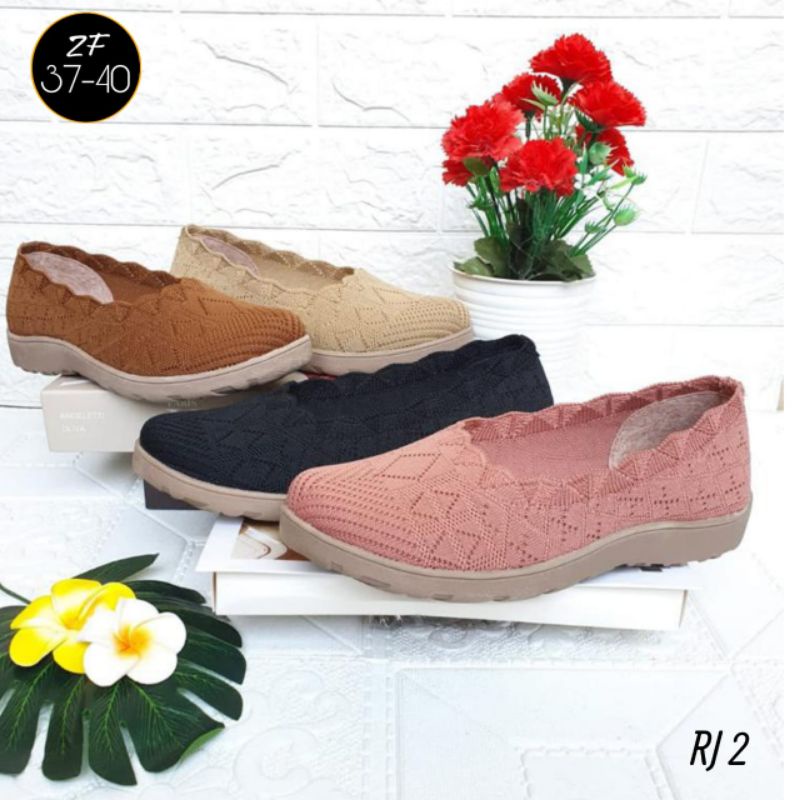 sepatu rajut import flatshoes