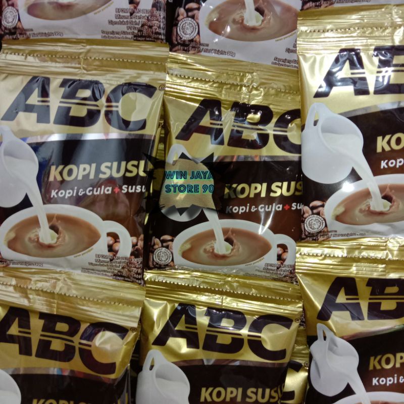 

ABC kopi susu ( Kopi dan gula + susu) 10 sachet