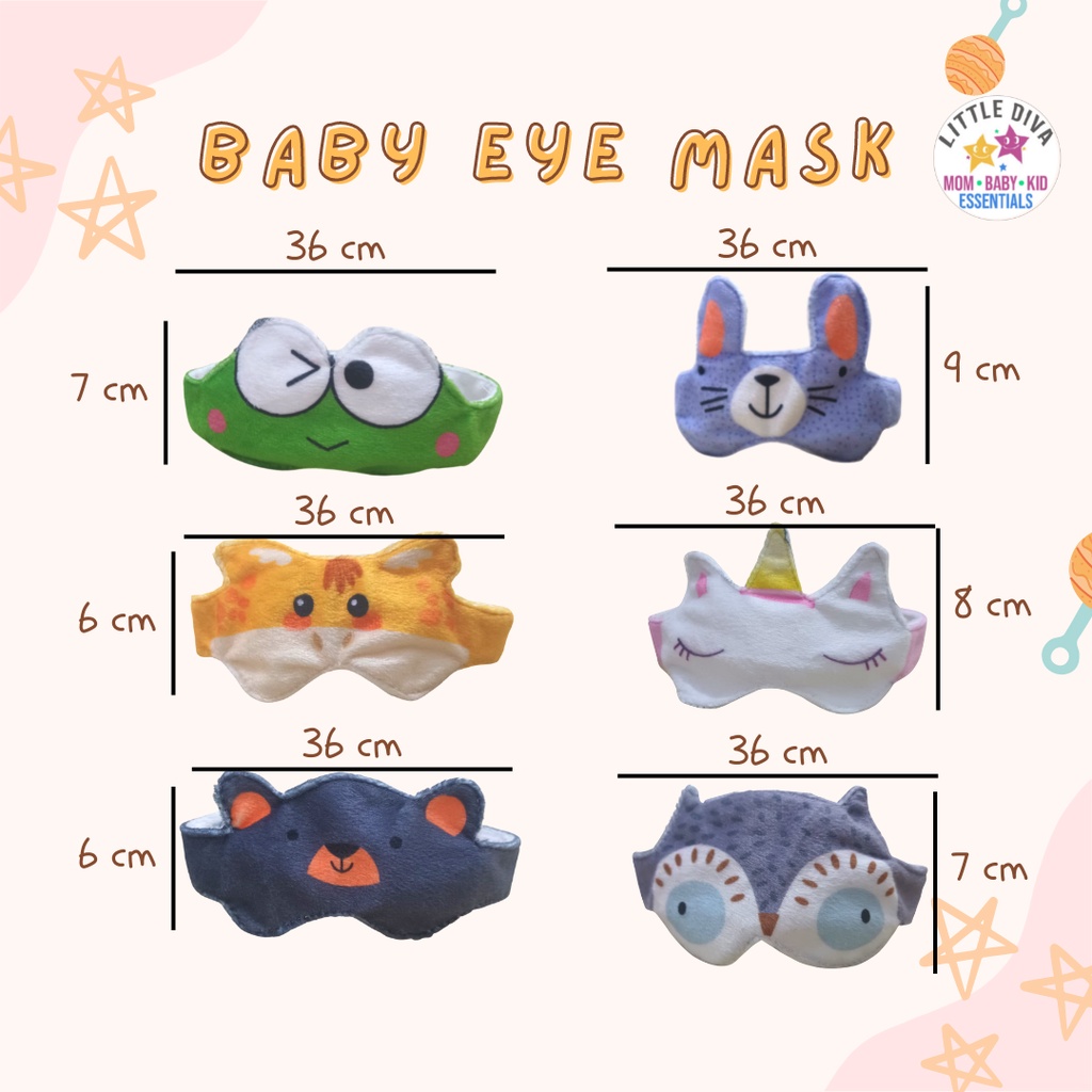 Baby Eye Mask Penutup mata bayi Cover berjemur