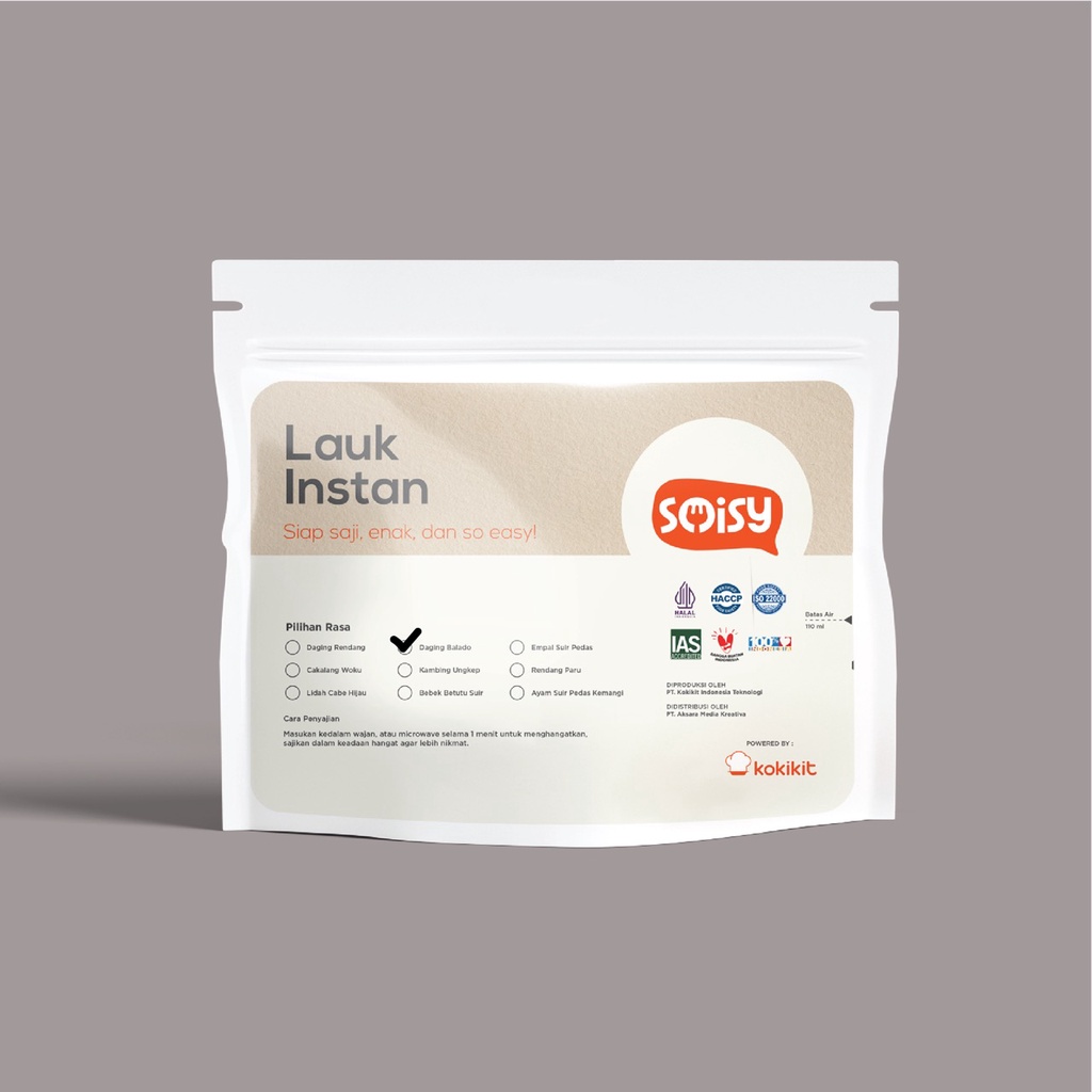 

SOISY Lauk Instan Daging Balado