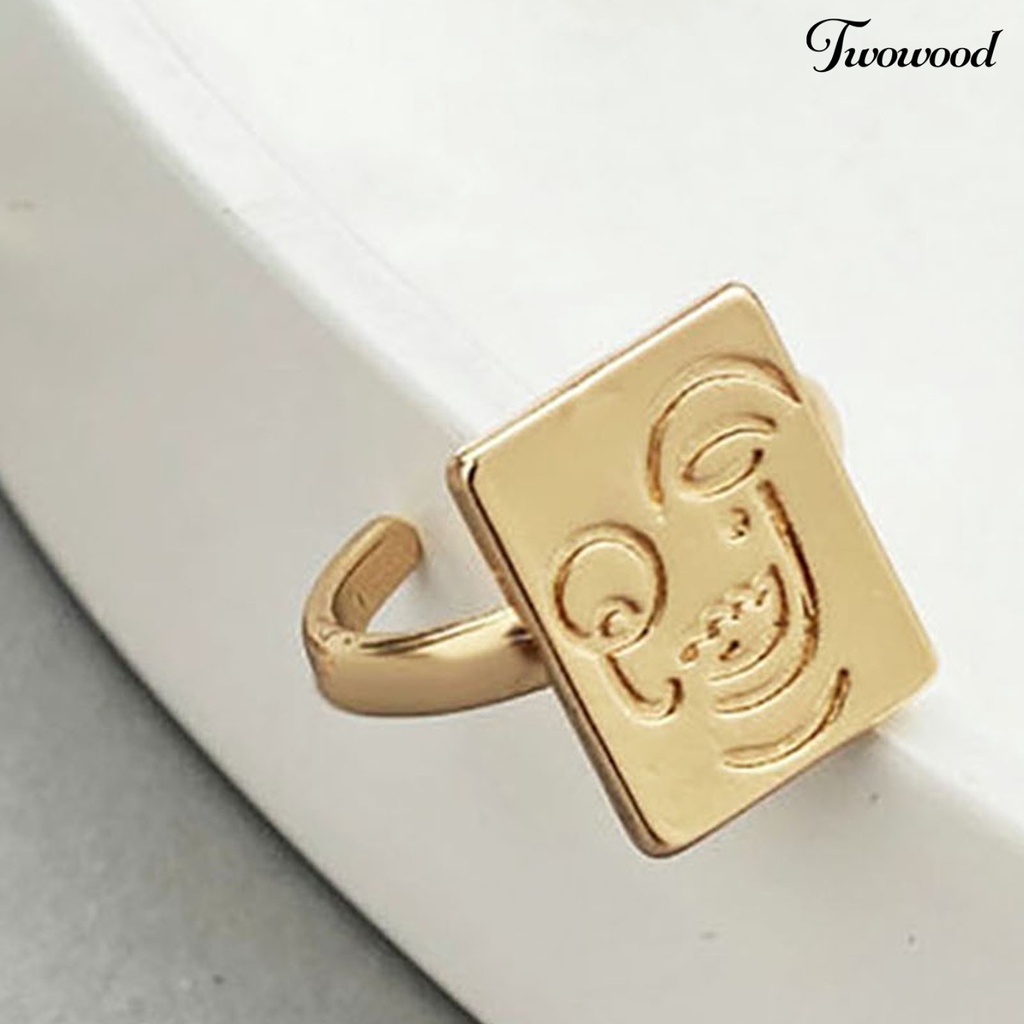 3pcs Cincin Jari Tengah Stackable Bahan Alloy Untuk Wanita