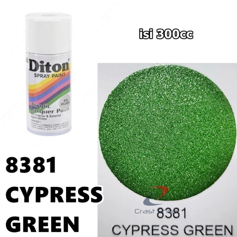 Cat Pilox Diton Cypress Green 8381 300cc Warna Hijau Kebiruan Metalik Sepeda Motor Mobil Velg Mesin