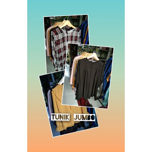 Atasan polos wanita Kemeja polos ukuran jumbo Blus wanita jumbo katun rayon