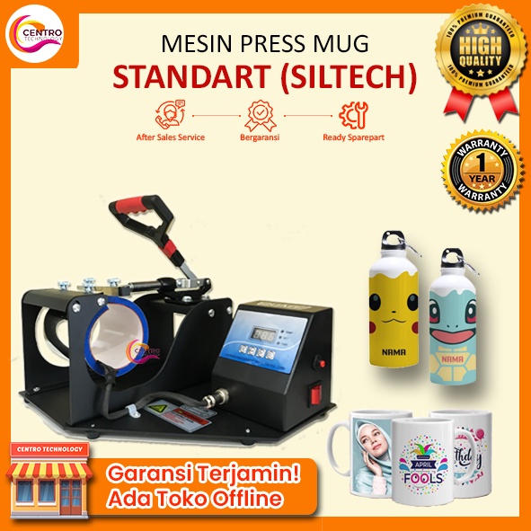 Jual Mesin Press Sablon Mug Gelas Botol Sport Tumbler Model Standart Murah Moulding