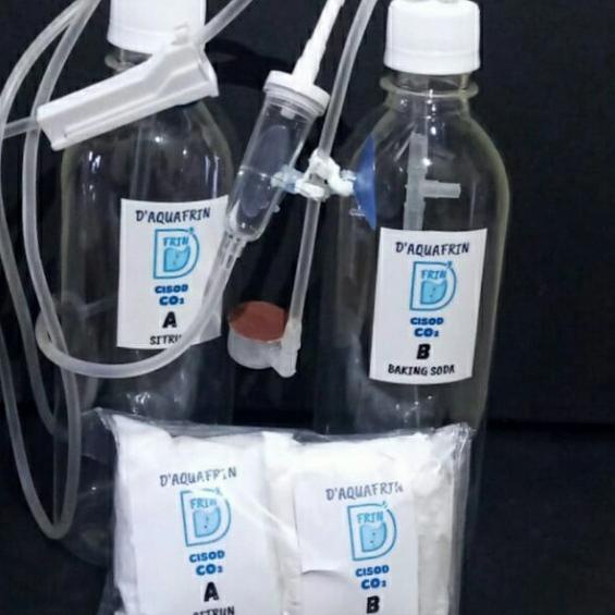 CISOD CO2 DIY D'AQUAFRIN AQUASCAPE FULLSET botol tabung & bahan, murah