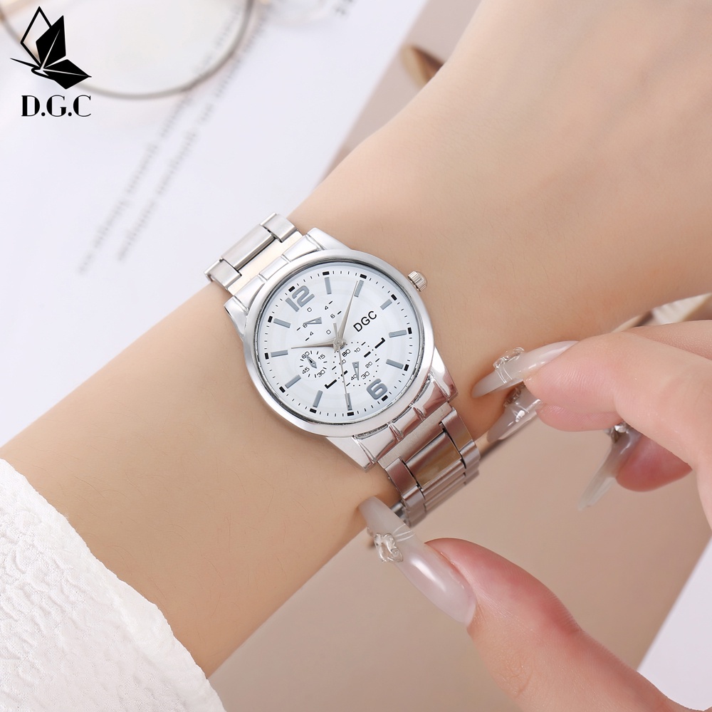 D.G.C✅Jam Tangan Couple Pria Wanita Analog Quartz Kasual Fashion Cewek Keren Import Murah C101