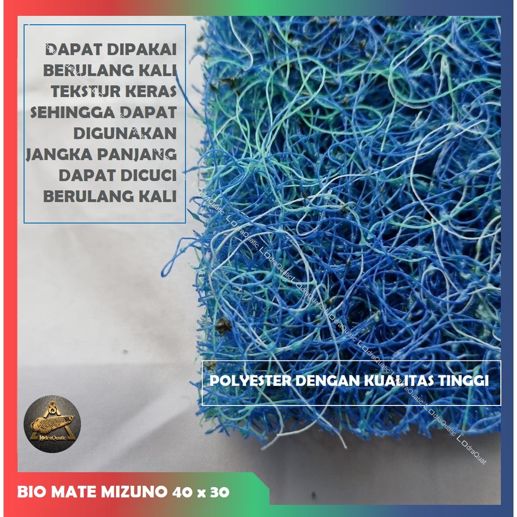 MIZUNO JAPMAT FILTER ORIGINAL 40CM X 30CM MEDIA FILTER KOLAM DAN AQUARIUM FILTER JAP MATE BIO MATE JAPANESE MATE FILTER KOLAM KOI FILTER AQUARIUM MEDIA FILTRASI KOLAM KAPAS AQUARIUM POMPA AQUARIUM LAMPU AQUARIUM AERATOR AQUARIUM IKAN HIAS CHANNA CUPANG